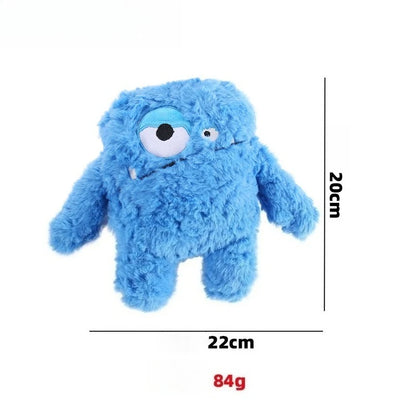 Cute Monster Plush Dog Toys, Squeaker & Crinkle, Washable, Pet Supplies, Ideal Pet Companion