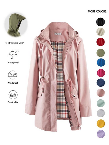 🔥HOT SALE 50% OFF🧥💦Womens Chic. Lightweight. Waterproof Jacket🍃-Unleash Style and Durability in Any Storm!