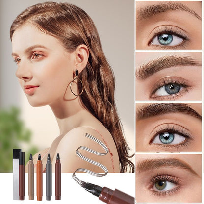 🎁Buy 1 Get 1 Free🔥Waterproof Four-tip Beard and Eyebrow Pen✨