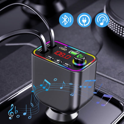 Multifuntional Bluetooth Retractable 120W Fast Car Charger