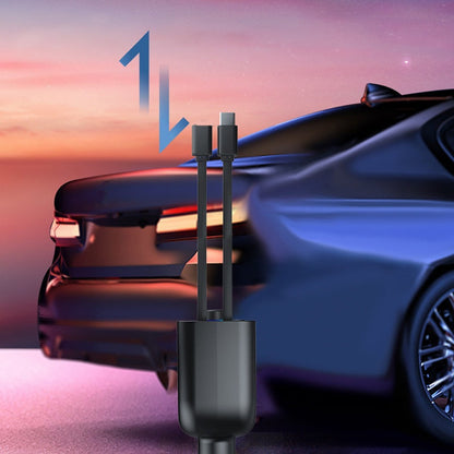 Multifuntional Bluetooth Retractable 120W Fast Car Charger