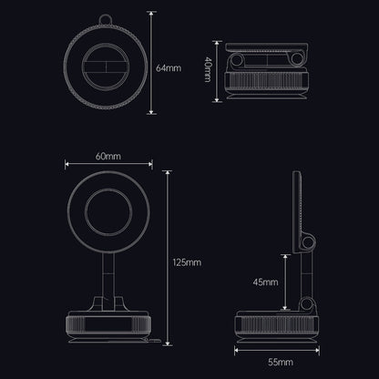 Foldable Magnetic Car Phone Holder
